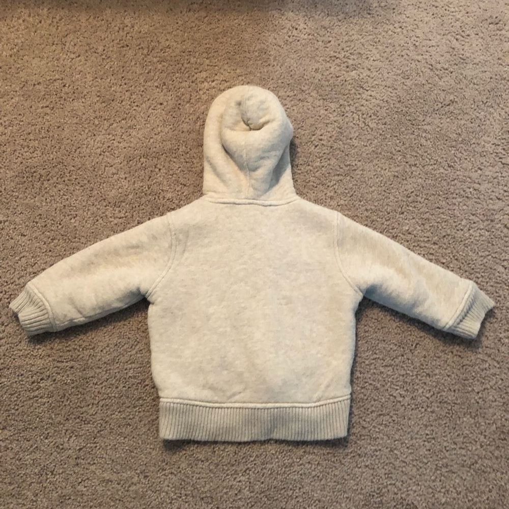 Unisex hooded Khaki Coat by Gap size 2T - Picture 2 of 4